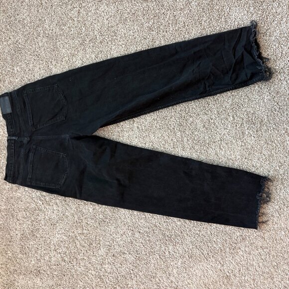 Everlane The Way-High Jean in Coal with Frayed Hem - Picture 4 of 8